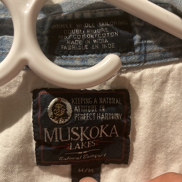 Medium jean blazer. Muskoka Lakes brand. - Picture 2 of 5